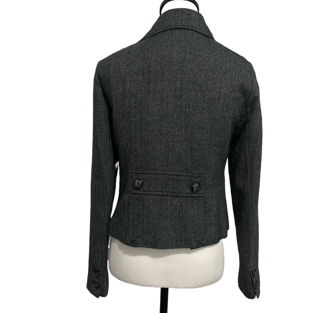OBR Blazer Jacket. Gray/Black pattern. Wool blend. Size Small - Picture 2 of 7